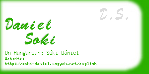 daniel soki business card