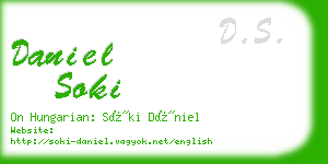 daniel soki business card